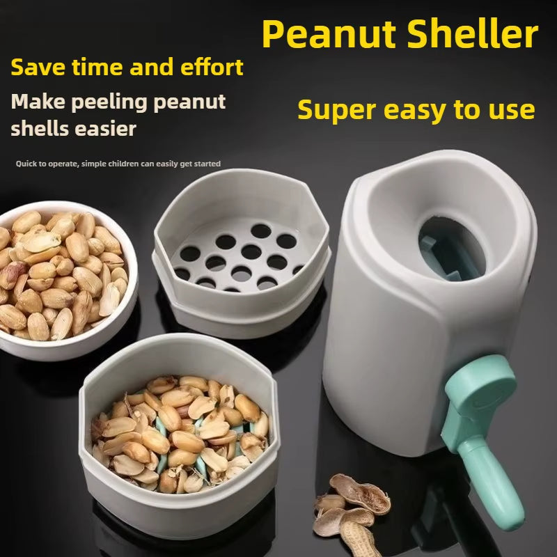 Automatic Peanut Sheller Food Grade Peanut Peeler Efficient Peanut Deshelling Machine Nut Opener Kitchen Gadget Accessories