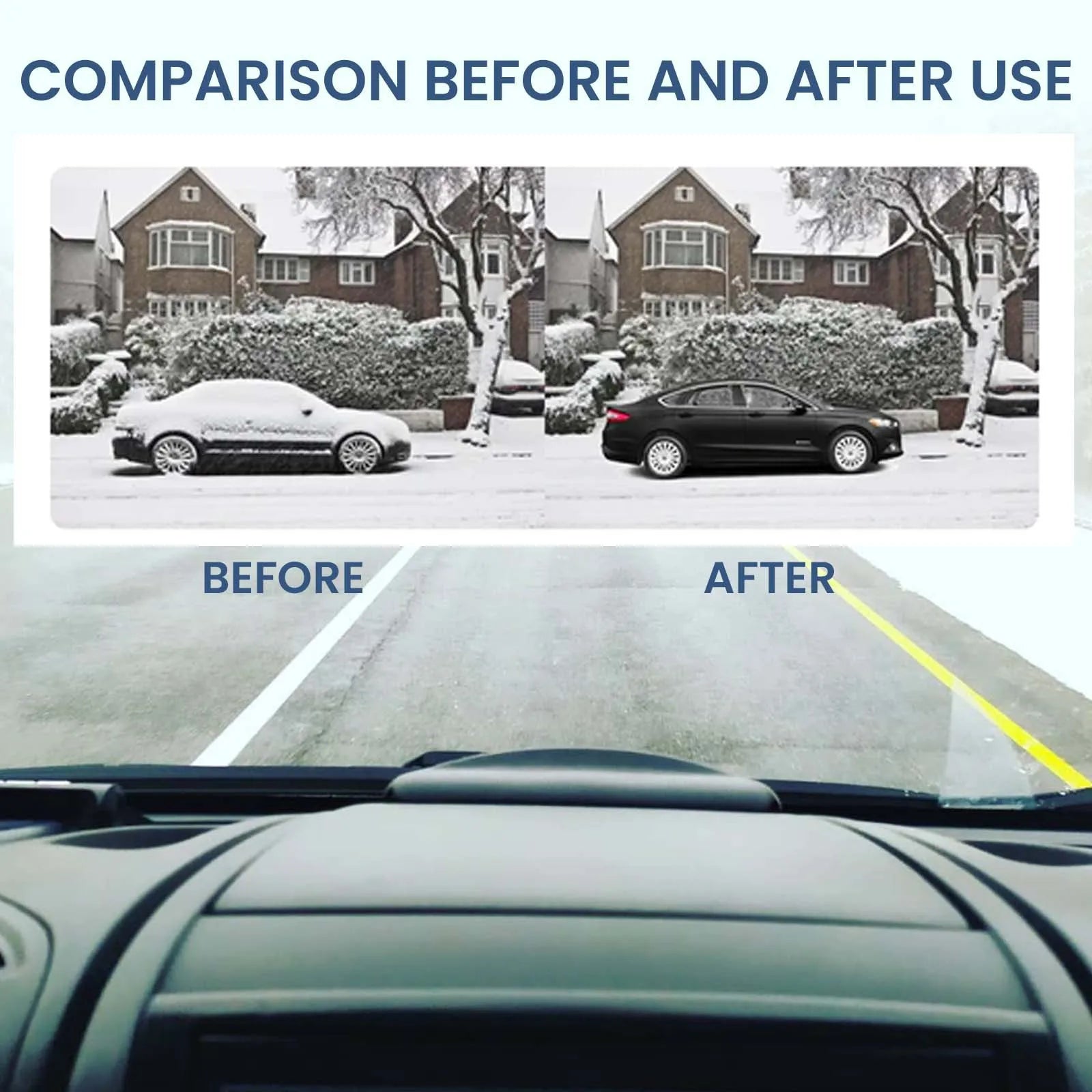 1/2Pcs Car Deicer Antifreeze Deicing Snow Removal Instrument Car Glass Deicing Device Defrosting Defogging Tool Care Products