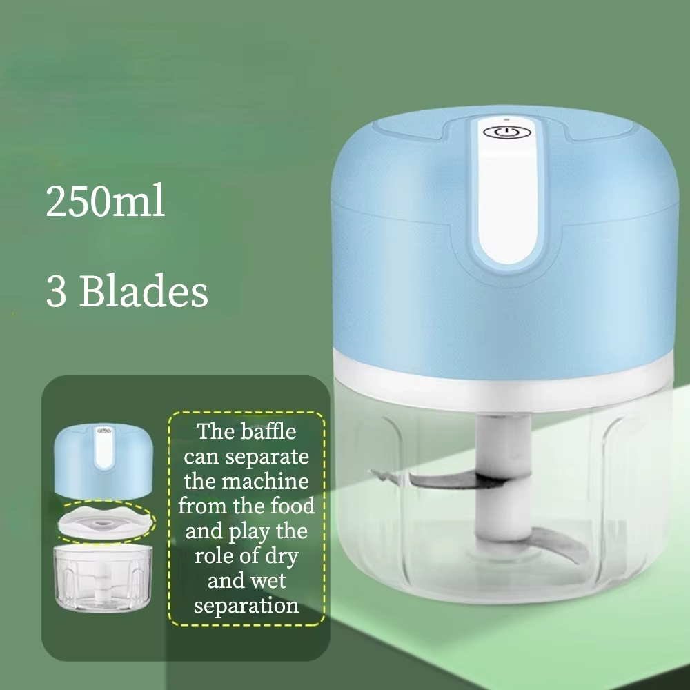 Portable Electric Garlic Masher and Multi-Function Meat Grinder with USB Charging - Mini Vegetable Chopper